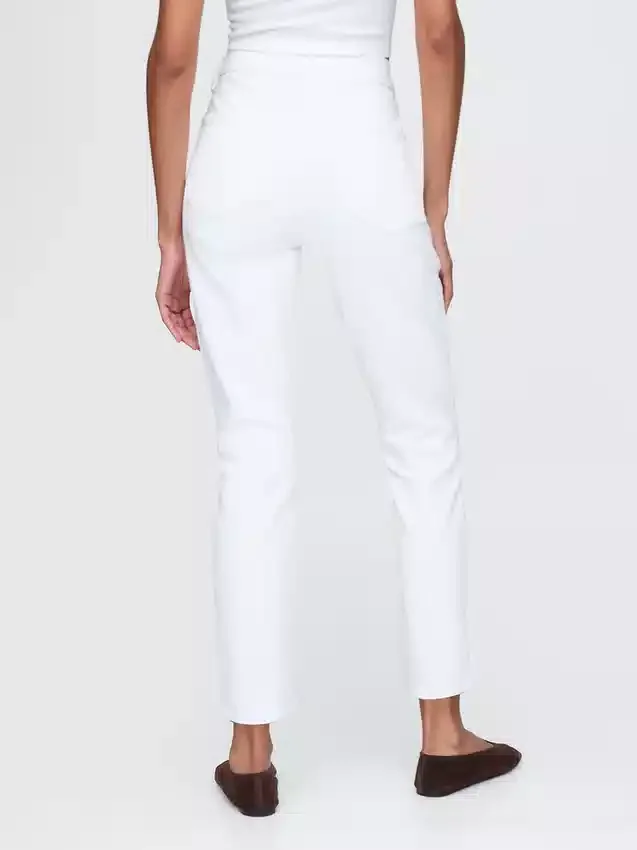 Jeans slim vintage à taille haute