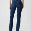 Jeans slim vintage à taille haute