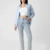 Jeans slim vintage à taille haute