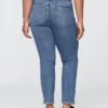 Jeans slim vintage à taille haute