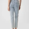 Jeans slim vintage à taille haute