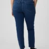 Jeans slim vintage à taille haute