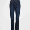 Jeans slim vintage à taille haute