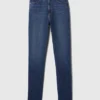 Jeans slim vintage à taille haute