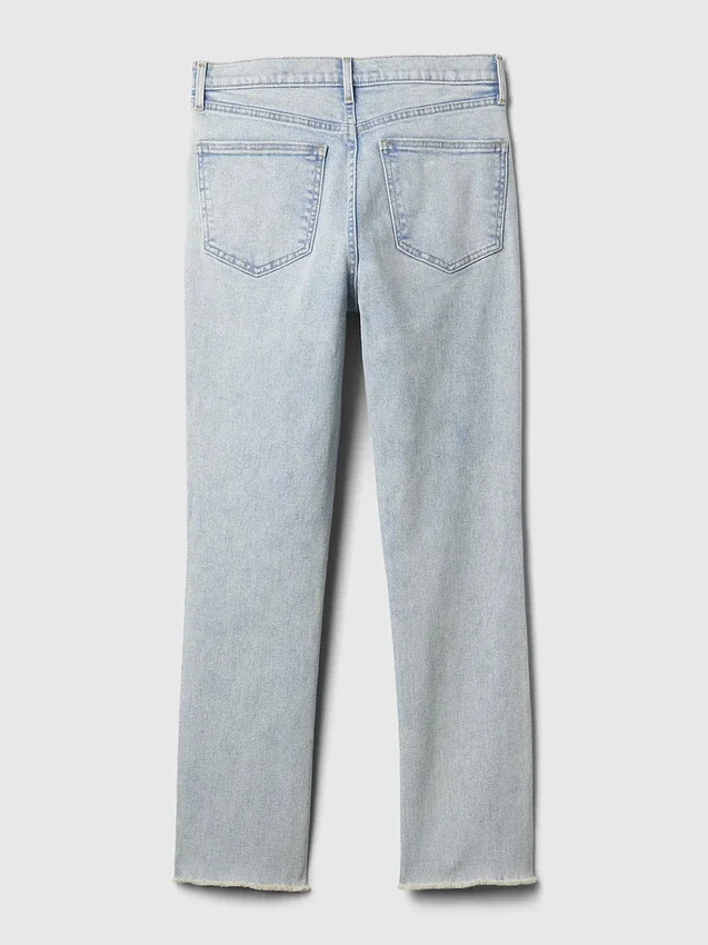 Jeans slim vintage à taille haute