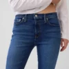 Jeans slim vintage à taille mi-haute