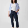 Jeans slim vintage à taille mi-haute