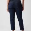 Jeans slim vintage à taille mi-haute