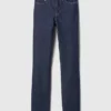 Jeans slim vintage à taille mi-haute