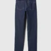 Jeans slim vintage à taille mi-haute