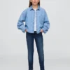 Jeans super skinny de tous les jours à taille mi-haute pour enfants
