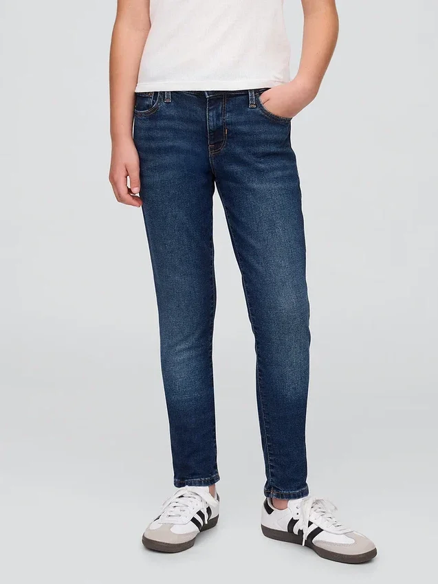 Jeans super skinny de tous les jours à taille mi-haute pour enfants