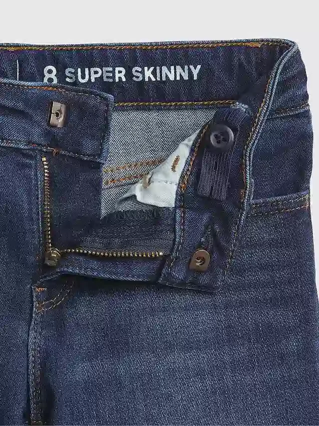 Jeans super skinny de tous les jours à taille mi-haute pour enfants
