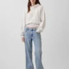 Jeans taille basse des années 90, coupe ample avec rayures latérales