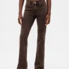 Jeans taille basse, long et ajusté