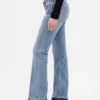 Jeans taille basse, long et ajusté