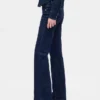 Jeans taille basse, long et ajusté