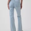 Jeans taille basse, long et ajusté