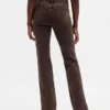 Jeans taille basse, long et ajusté