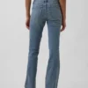 Jeans taille basse, long et ajusté