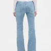Jeans taille basse, long et ajusté