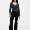 Jeans taille basse, long et ajusté