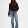 Jeans taille basse, long et ajusté