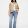 Jeans taille basse, long et ajusté