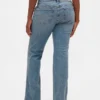 Jeans taille basse, long et ajusté