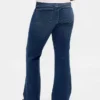 Jeans taille basse, long et ajusté
