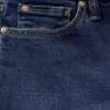 Jeans taille basse, long et ajusté
