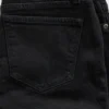 Jeans taille basse, long et ajusté