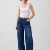 Jeans taille basse très ample