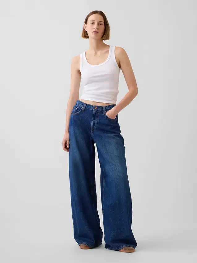 Jeans taille basse très ample