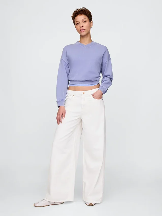 Jeans taille basse très ample