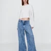 Jeans taille basse très ample