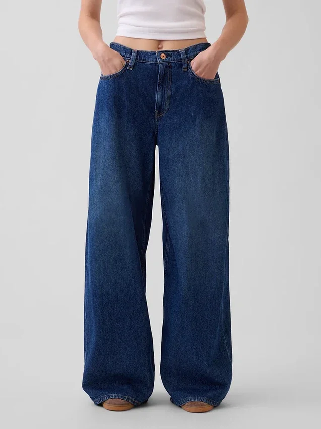 Jeans taille basse très ample