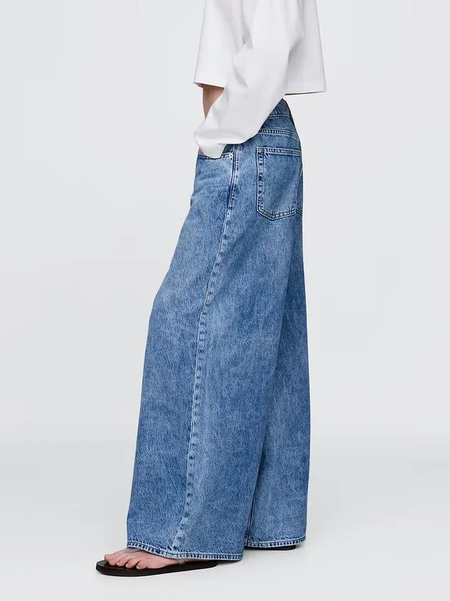 Jeans taille basse très ample
