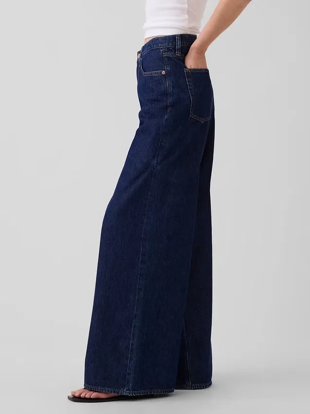 Jeans taille basse très ample