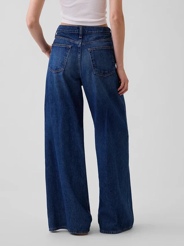 Jeans taille basse très ample