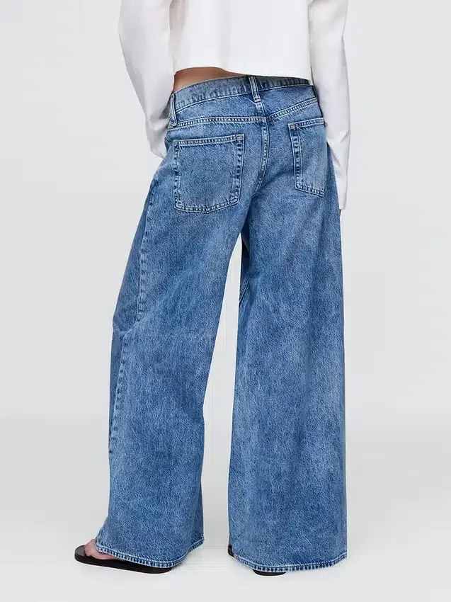 Jeans taille basse très ample
