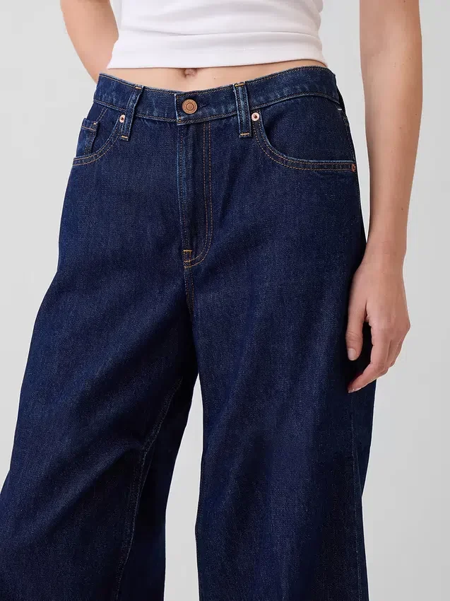 Jeans taille basse très ample