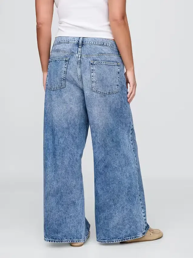 Jeans taille basse très ample