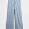 Jeans à taille basse, ultra-doux, ample et rayé, style années 90