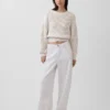 Jeans taille basse ultra-doux et très ample