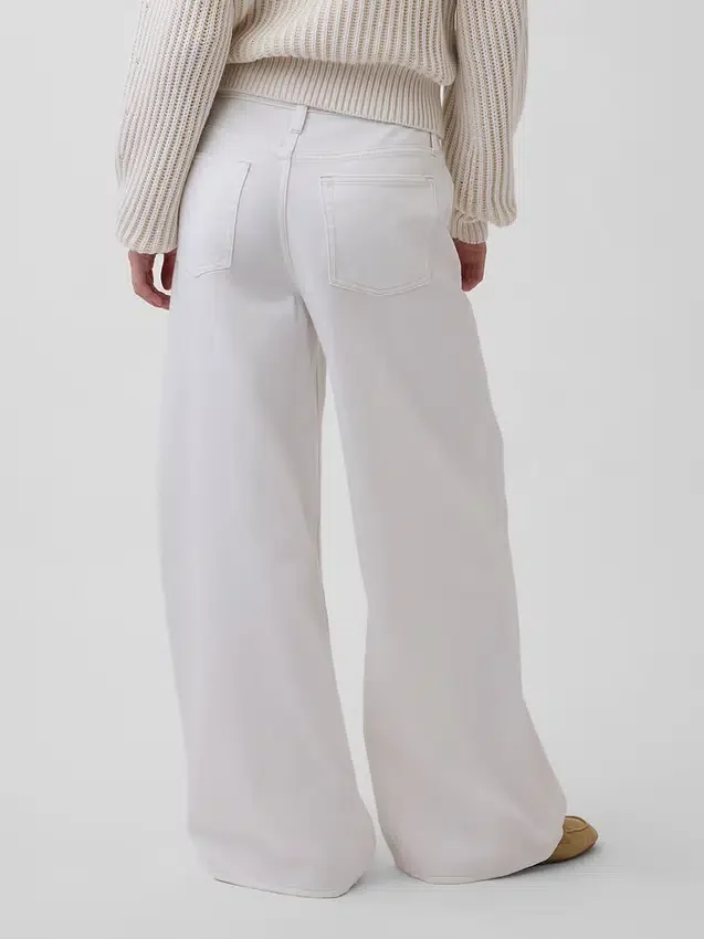 Jeans taille basse ultra-doux et très ample