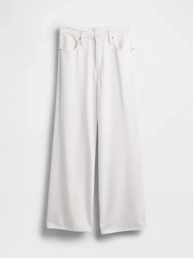 Jeans taille basse ultra-doux et très ample