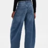 Jeans taille haute en forme de fer à cheval