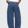 Jeans taille haute en maille, coupe « Horseshoe »