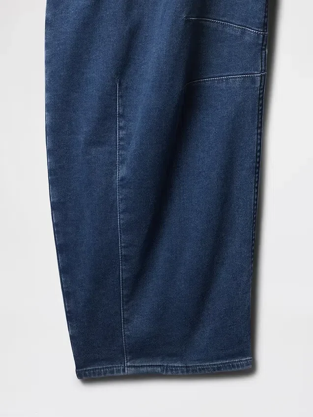 Jeans taille haute en maille, coupe « Horseshoe »
